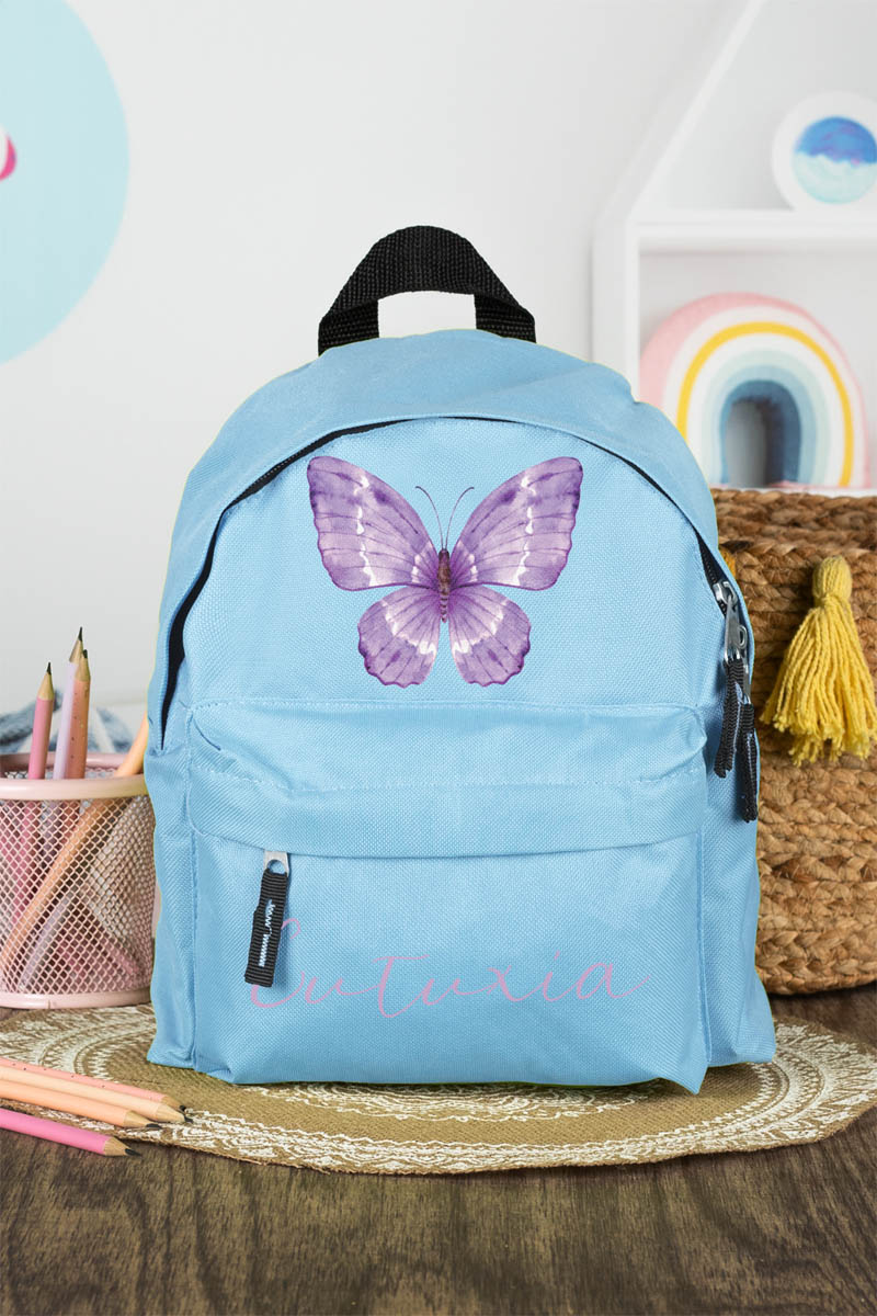 Σχολική Τσάντα Πλάτης Νηπιαγωγείου σε Γαλάζιο Χρώμα, Purplefly
