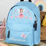Σχολική Τσάντα Πλάτης Νηπιαγωγείου σε Γαλάζιο Χρώμα, Νεράιδα