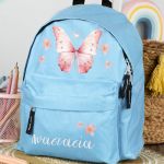 Σχολική Τσάντα Πλάτης Νηπιαγωγείου σε Γαλάζιο Χρώμα, Butterfly