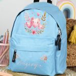 Σχολική Τσάντα Πλάτης Νηπιαγωγείου σε Γαλάζιο Χρώμα, Καρδίες