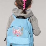 Σχολική Τσάντα Πλάτης Νηπιαγωγείου σε Γαλάζιο Χρώμα, Καρδίες