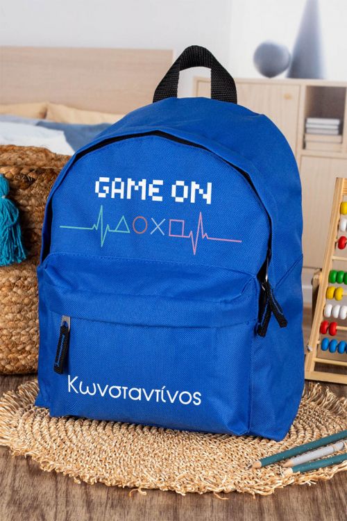Σχολική Τσάντα Πλάτης Νηπιαγωγείου σε Μπλε Χρώμα, Play