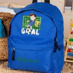 Σχολική Τσάντα Πλάτης Νηπιαγωγείου σε Μπλε Χρώμα, Football