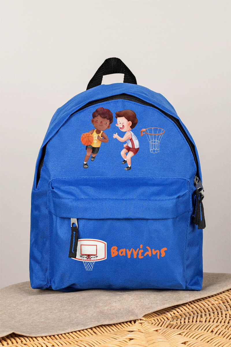 Σχολική Τσάντα Πλάτης Νηπιαγωγείου σε Μπλε Χρώμα, Shots