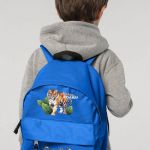 Σχολική Τσάντα Πλάτης Νηπιαγωγείου σε Μπλε Χρώμα, Tiger