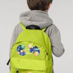 Σχολική Τσάντα Πλάτης Νηπιαγωγείου σε Λαχανί Χρώμα, Planets