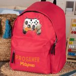 Σχολική Τσάντα Πλάτης Νηπιαγωγείου σε Κόκκινο Χρώμα, Gamer