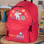 Σχολική Τσάντα Πλάτης Νηπιαγωγείου σε Κόκκινο Χρώμα, UFO