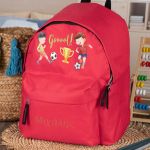 Σχολική Τσάντα Πλάτης Νηπιαγωγείου σε Κόκκινο Χρώμα, Goal