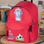 Σχολική Τσάντα Πλάτης Νηπιαγωγείου σε Κόκκινο Χρώμα, Blue