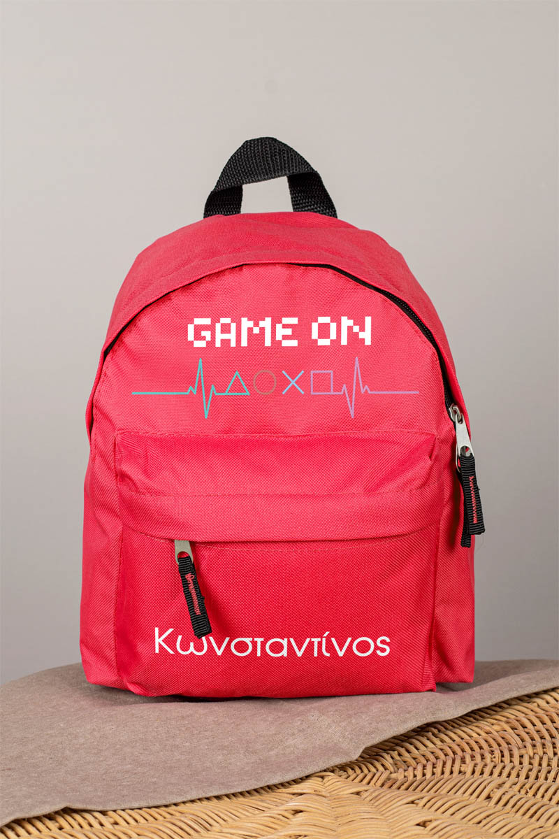 Σχολική Τσάντα Πλάτης Νηπιαγωγείου σε Κόκκινο Χρώμα, Play