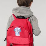 Σχολική Τσάντα Πλάτης Νηπιαγωγείου σε Κόκκινο Χρώμα, Blue