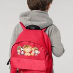 Σχολική Τσάντα Πλάτης Νηπιαγωγείου σε Κόκκινο Χρώμα, Jungle