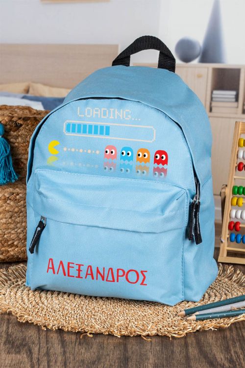 Σχολική Τσάντα Πλάτης Νηπιαγωγείου σε Γαλάζιο Χρώμα, Loading