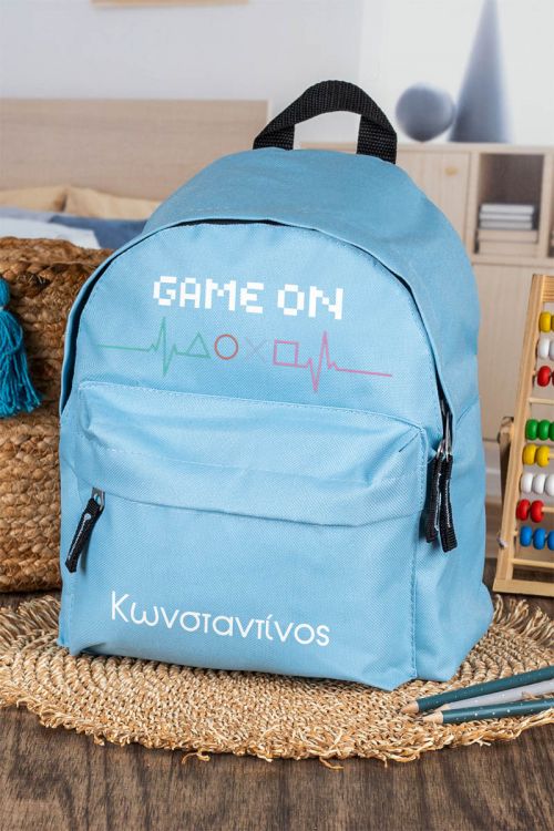 Σχολική Τσάντα Πλάτης Νηπιαγωγείου σε Γαλάζιο Χρώμα, Play
