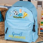 Σχολική Τσάντα Πλάτης Νηπιαγωγείου σε Γαλάζιο Χρώμα, Champions