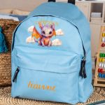 Σχολική Τσάντα Πλάτης Νηπιαγωγείου σε Γαλάζιο Χρώμα, Dragon