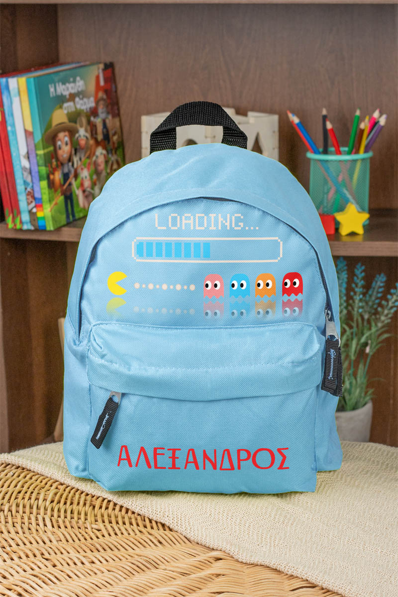 Σχολική Τσάντα Πλάτης Νηπιαγωγείου σε Γαλάζιο Χρώμα, Loading