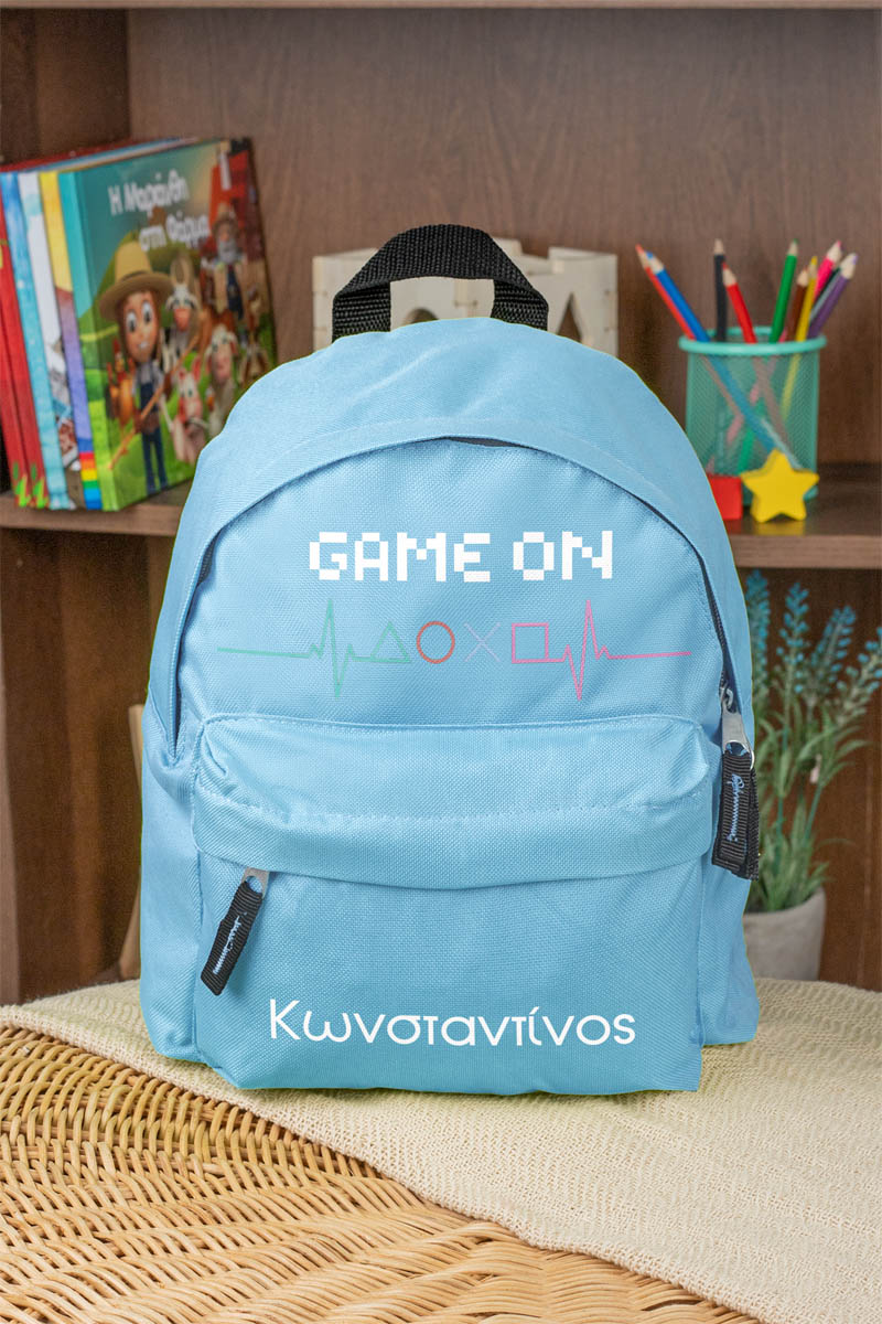 Σχολική Τσάντα Πλάτης Νηπιαγωγείου σε Γαλάζιο Χρώμα, Play