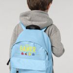 Σχολική Τσάντα Πλάτης Νηπιαγωγείου σε Γαλάζιο Χρώμα, Πακμαν