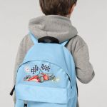 Σχολική Τσάντα Πλάτης Νηπιαγωγείου σε Γαλάζιο Χρώμα, Racer