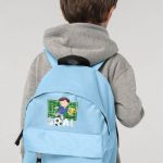 Σχολική Τσάντα Πλάτης Νηπιαγωγείου σε Γαλάζιο Χρώμα, Football