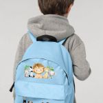 Σχολική Τσάντα Πλάτης Νηπιαγωγείου σε Γαλάζιο Χρώμα, Jungle