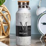 Μπουκάλι Θερμός, Ανοξείδωτo με Προσωποποίηση, Mosaic Line