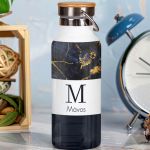 Μπουκάλι Θερμός, Ανοξείδωτo με Προσωποποίηση, Blue Gold