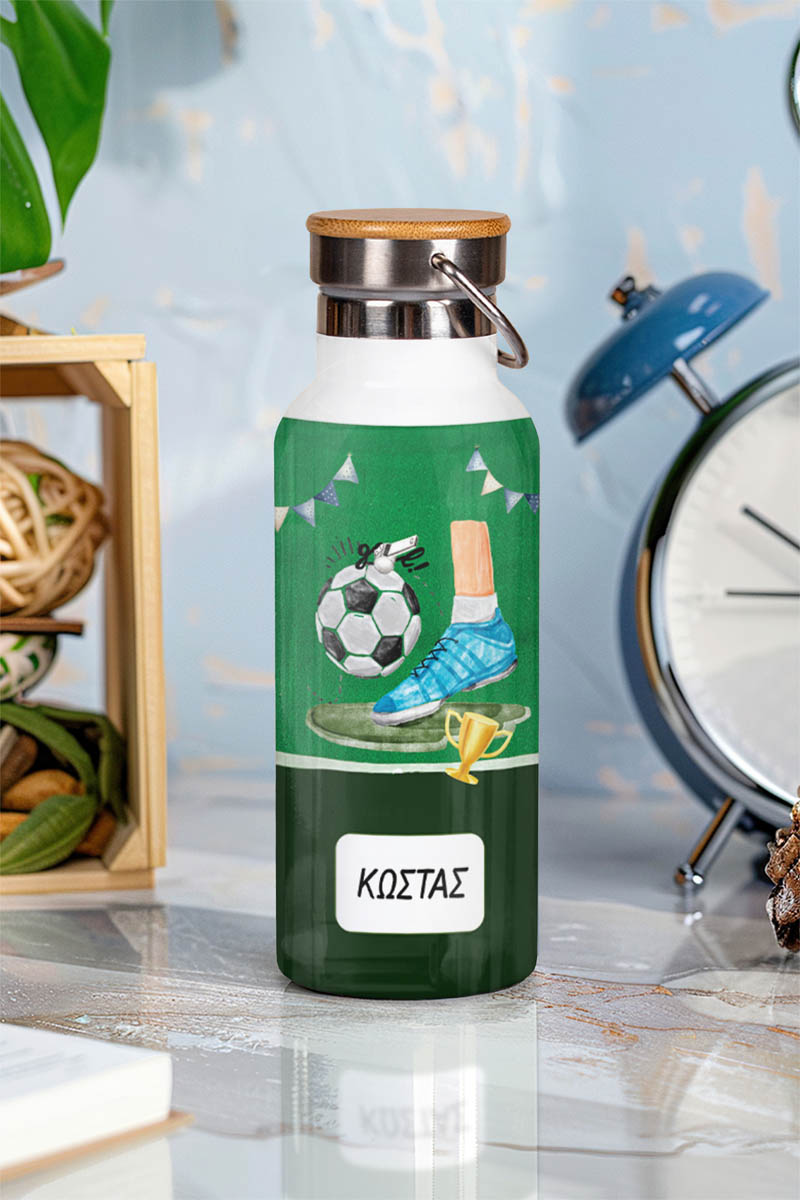 Μπουκάλι Θερμός, Ανοξείδωτo με Προσωποποίηση, Football Star