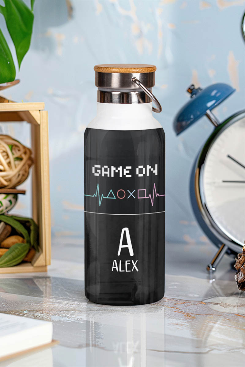Μπουκάλι Θερμός, Ανοξείδωτo με Προσωποποίηση, Game on