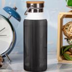 Μπουκάλι Θερμός, Ανοξείδωτo με Προσωποποίηση, Plain Green