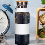 Μπουκάλι Θερμός, Ανοξείδωτo με Προσωποποίηση, Blue Gold