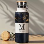 Μπουκάλι Θερμός, Ανοξείδωτo με Προσωποποίηση, Blue Gold