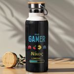 Μπουκάλι Θερμός, Ανοξείδωτo με Προσωποποίηση, Pacman