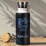 Μπουκάλι Θερμός, Ανοξείδωτo με Προσωποποίηση, Gamer