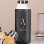 Μπουκάλι Θερμός, Ανοξείδωτo με Προσωποποίηση, Plain Green