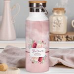 Μπουκάλι Θερμός, Ανοξείδωτo με Προσωποποίηση, Wild Flower