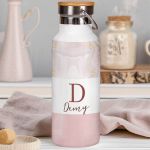 Μπουκάλι Θερμός, Ανοξείδωτo με Προσωποποίηση, Pink Form