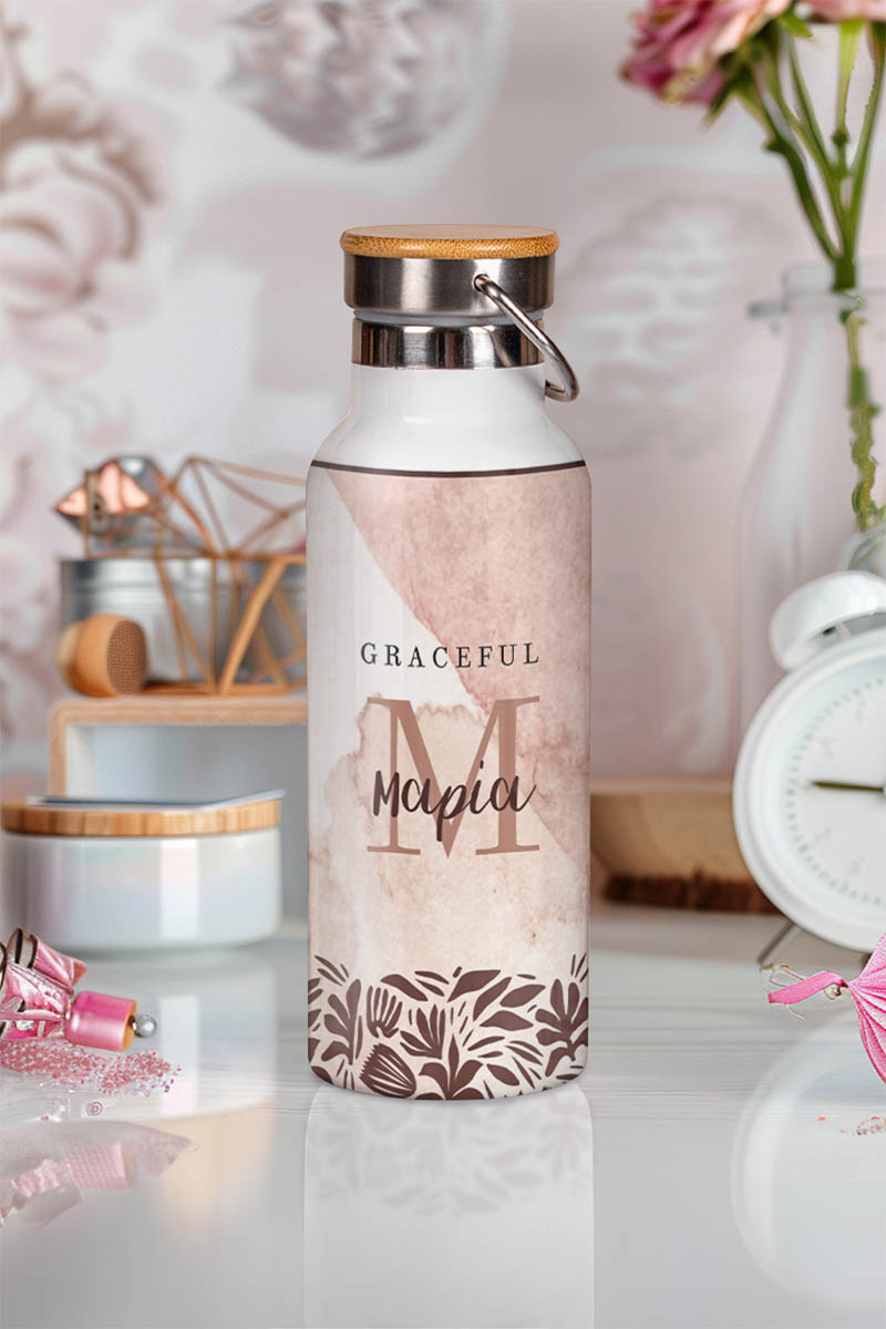 Μπουκάλι Θερμός, Ανοξείδωτo με Προσωποποίηση, Grace Ful