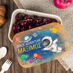 Παιδικό Δοχείο Φαγητού με το Όνομα του Παιδιού, Space Travel