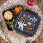 Δοχείο Φαγητού με Χώρισμα & το Όνομα του Παιδιού, Space Flag