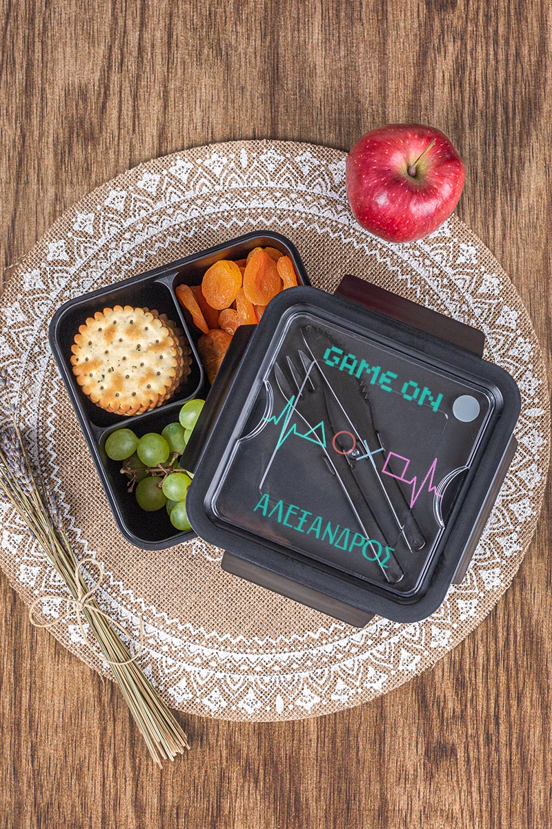 Δοχείο Φαγητού με Χώρισμα & το Όνομα του Παιδιού, Super Play