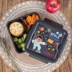 Δοχείο Φαγητού με Χώρισμα & το Όνομα του Παιδιού, Space Flag