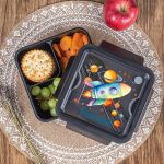 Δοχείο Φαγητού με Χώρισμα & το Όνομα του Παιδιού, Rocket Star