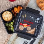 Δοχείο Φαγητού με Χώρισμα & το Όνομα του Παιδιού, Truck Race