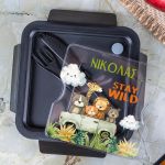 Δοχείο Φαγητού με Χώρισμα & το Όνομα του Παιδιού, Stay Wild