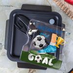 Δοχείο Φαγητού με Χώρισμα & το Όνομα του Παιδιού, Shot Goal