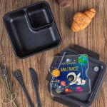 Δοχείο Φαγητού με Χώρισμα & το Όνομα του Παιδιού, Space Fly