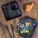 Δοχείο Φαγητού με Χώρισμα & το Όνομα του Παιδιού, Shot Goal